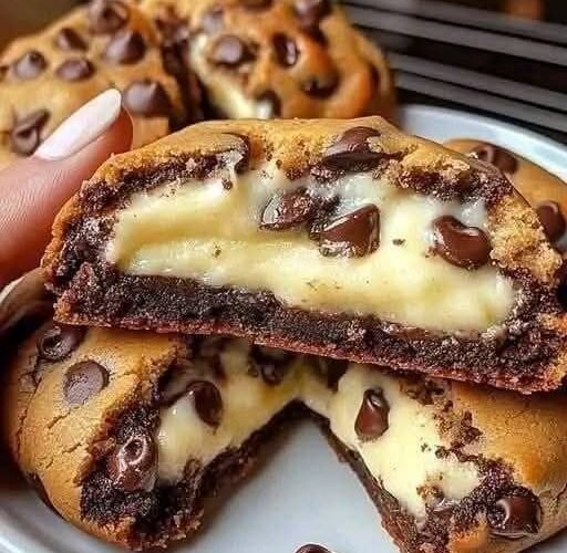 Cheesecake Stuffed Chocolate Chip Cookies