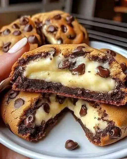Cheesecake Stuffed Chocolate Chip Cookies